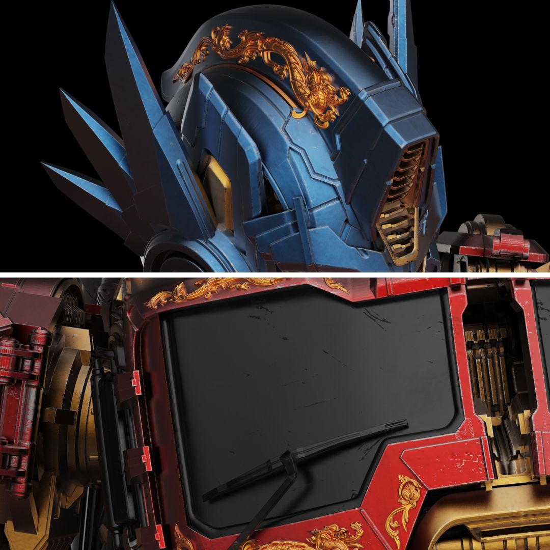 Optimus Prime - Gold Dragon (Mythical Beasts Series) By Xm Studios