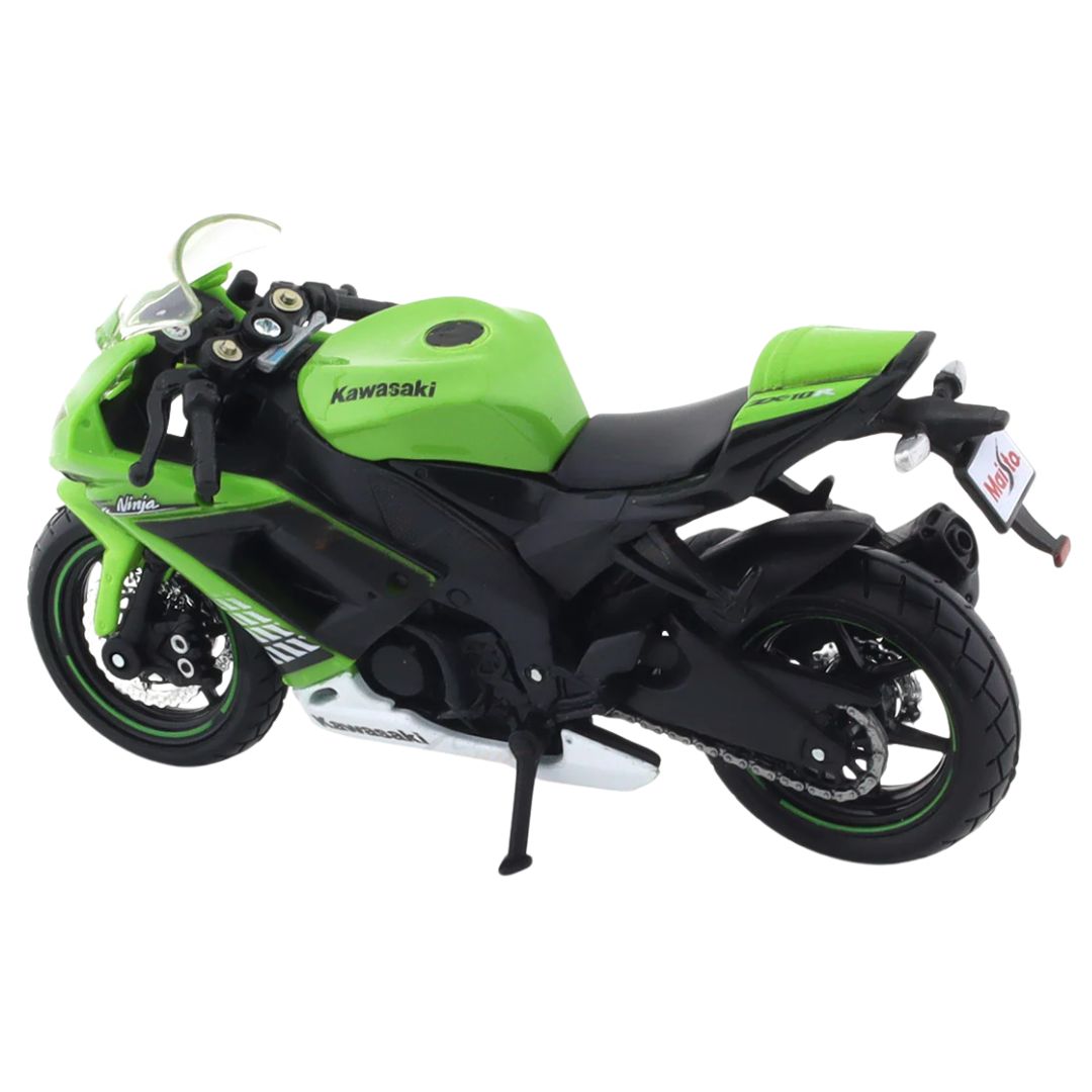 KAWASAKI NINJA ZX 1O R 1:18 Scale Die-Cast Model Bike by Maisto -Bburago - India - www.superherotoystore.com