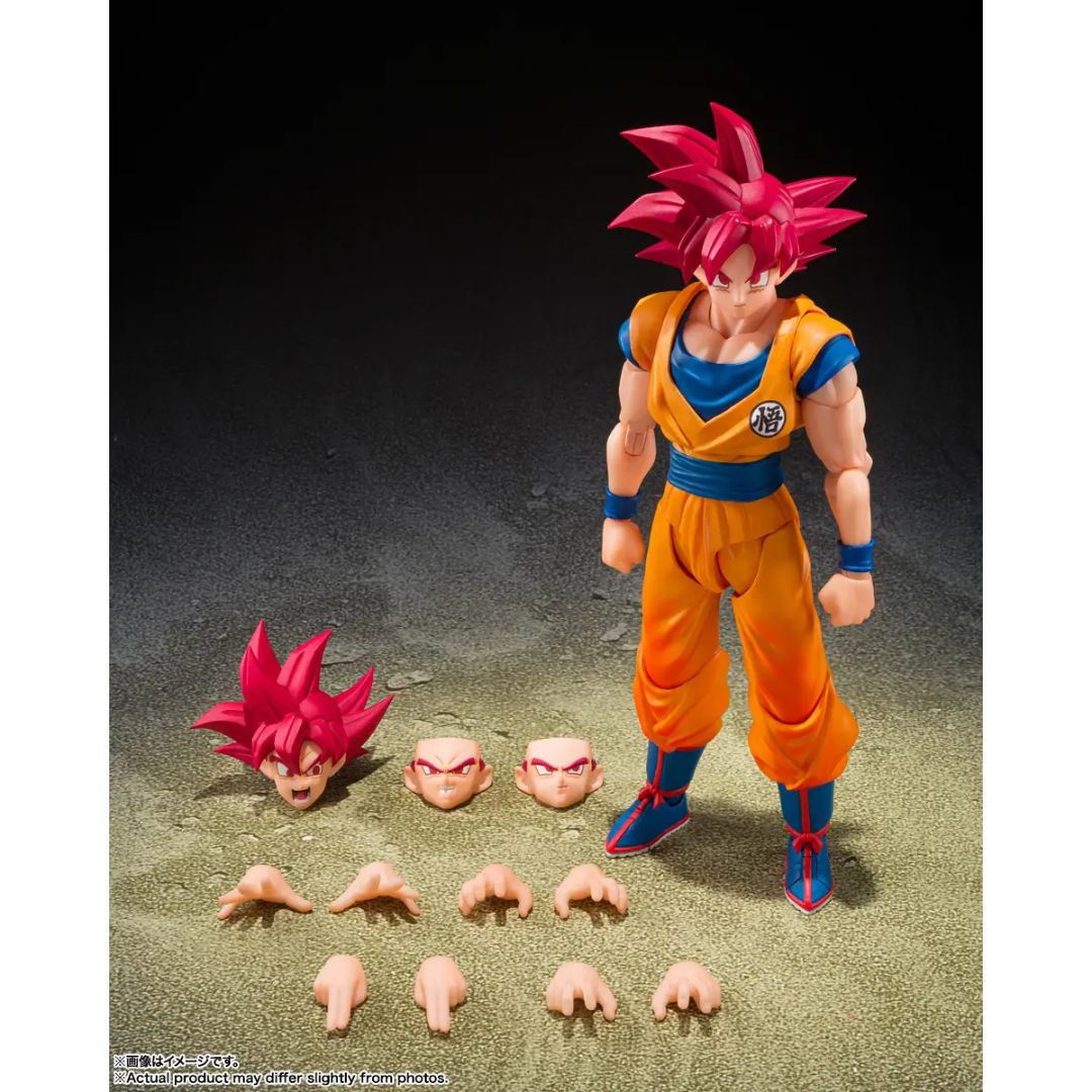 Dragon Ball Z Super Saiyan God Son Goku (God Aura) S.H.Figuarts By Tamashii Nations
