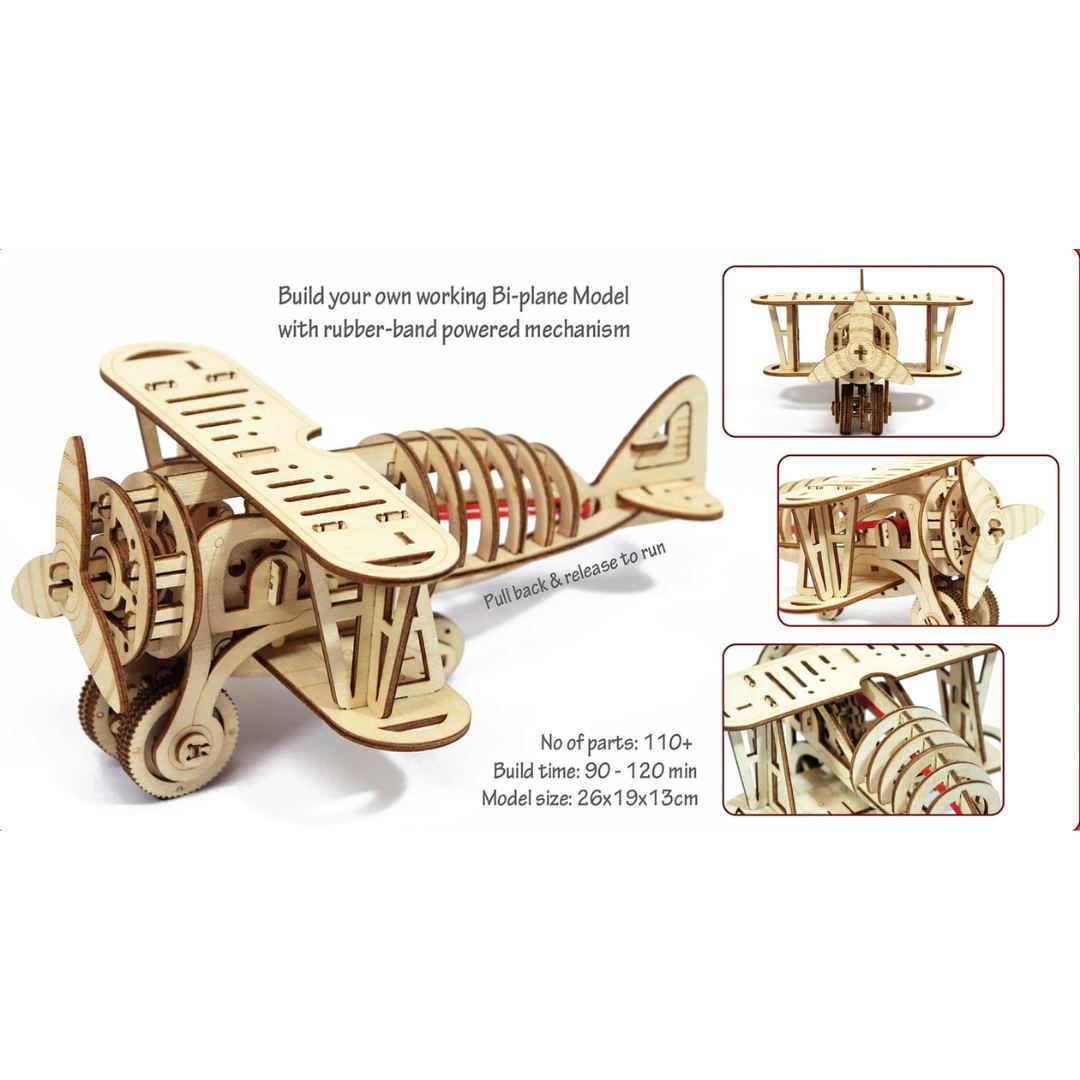 Bi-Plane - DIY Mechanical Model (Prime Series) -Funvention - India - www.superherotoystore.com