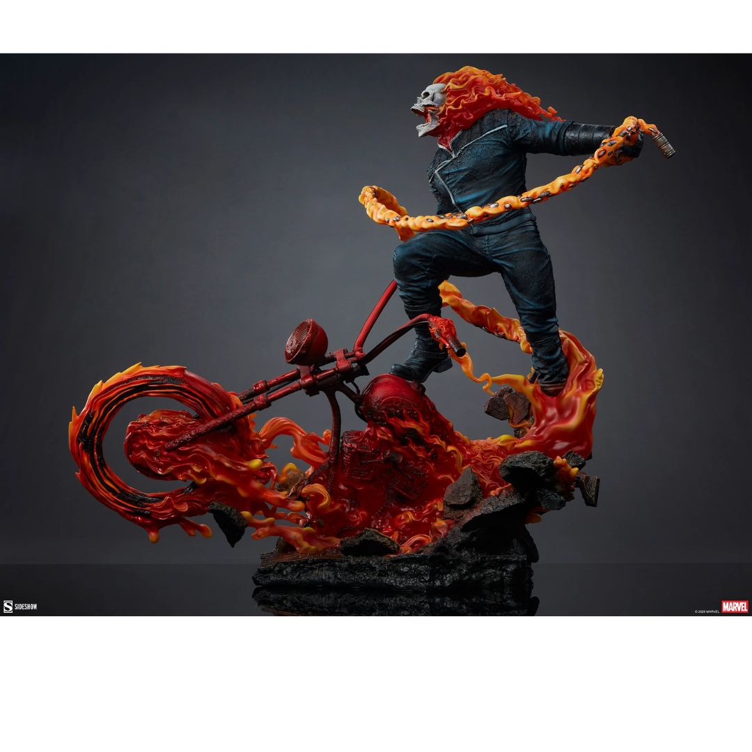 Ghost Rider (Classic Variant) Premium Format By Sideshow Collectibles -Sideshow Collectibles - India - www.superherotoystore.com