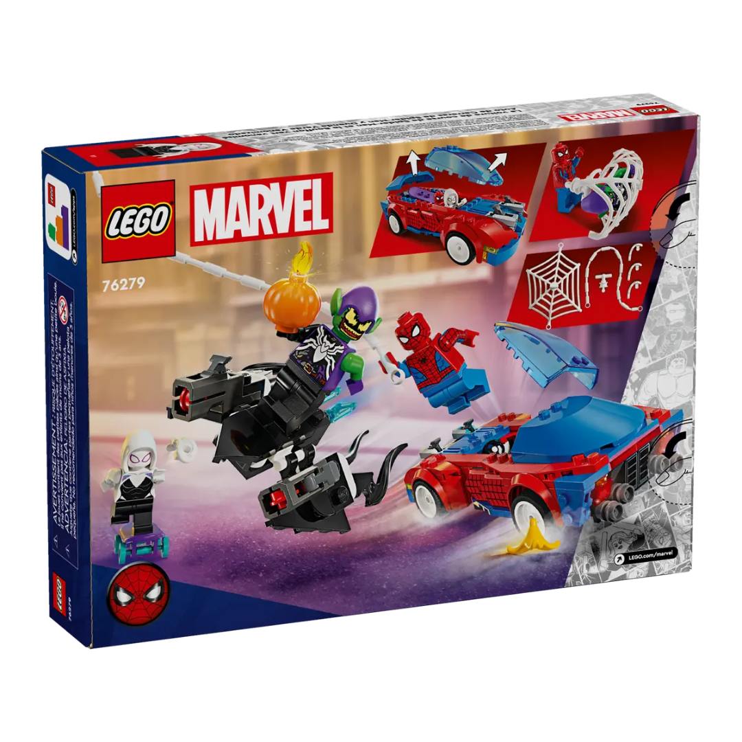 Lego Super Heroes Marvel Spider-Man Race Car & Venom Green Goblin -Lego - India - www.superherotoystore.com