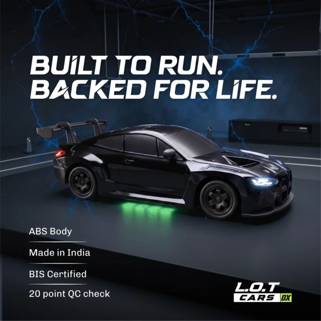 Bhoot - 1:24 Remote Control Drifter Black Car By Legend Of Toys -Legend Of Toys - India - www.superherotoystore.com