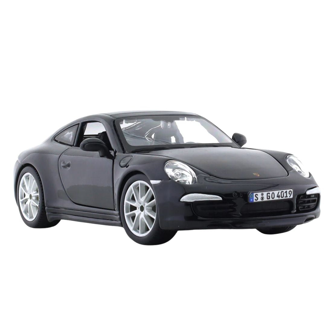 Porche 911 Black 1:24 Scale Die-Cast Car by Bburago -Bburago - India - www.superherotoystore.com