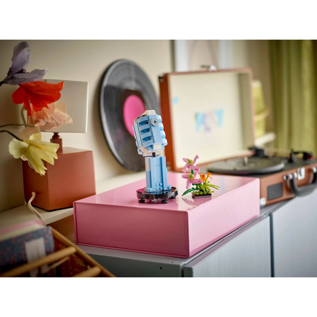Record Player With Flowers By Lego -Lego - India - www.superherotoystore.com