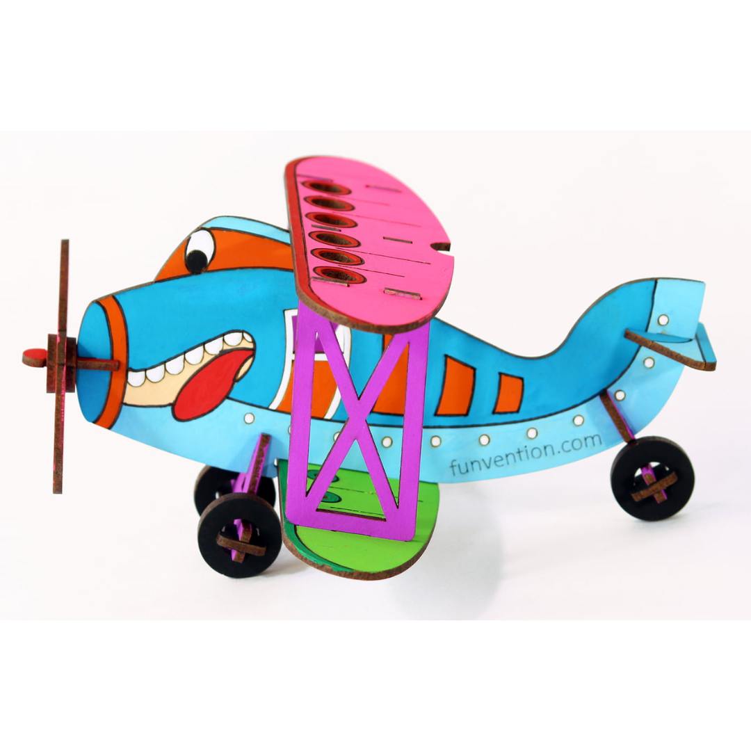3D Coloring Model - Bi-Plane -Funvention - India - www.superherotoystore.com