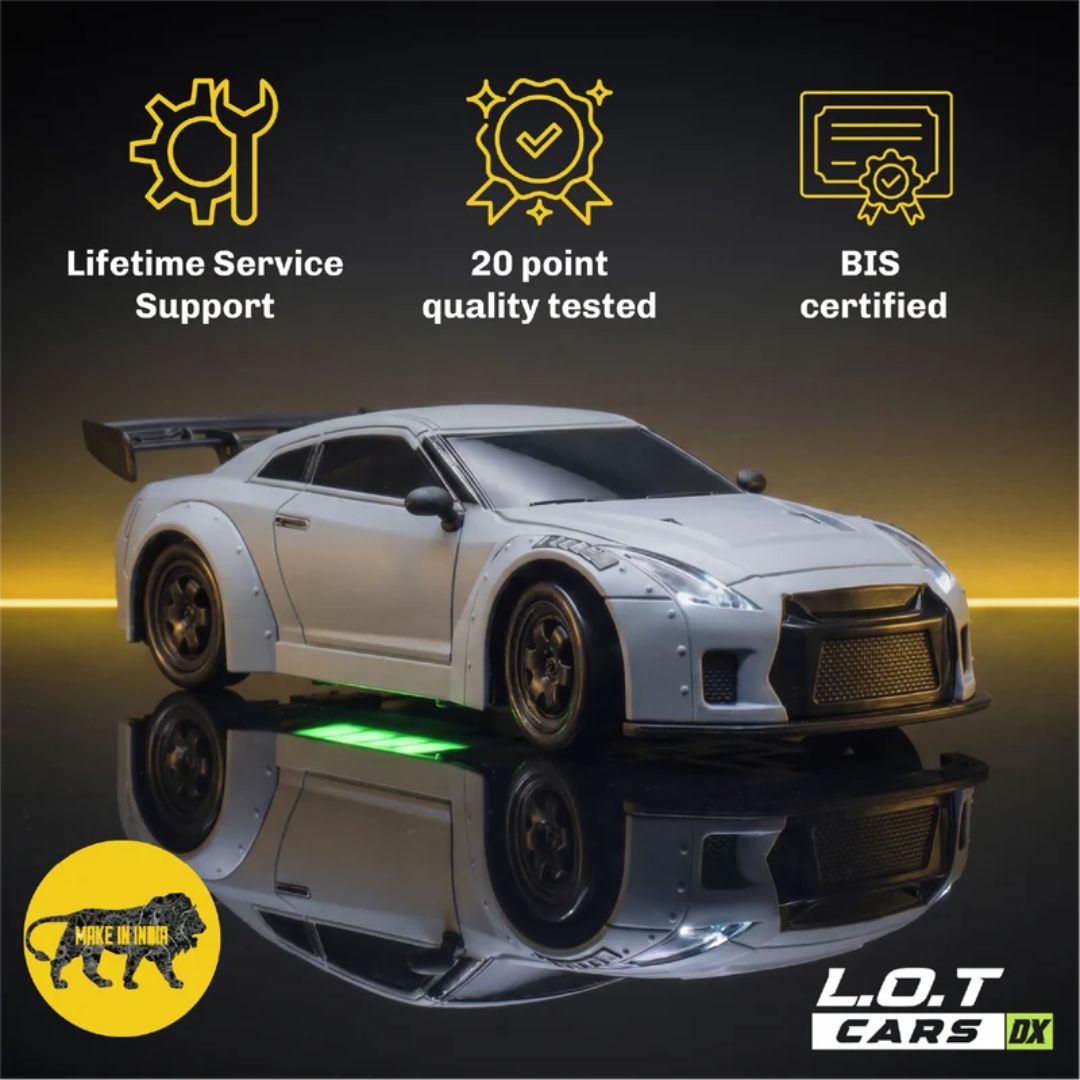 Flare – Remote Control Drifter 1:24 Scale Grey Car By Legend Of Toys