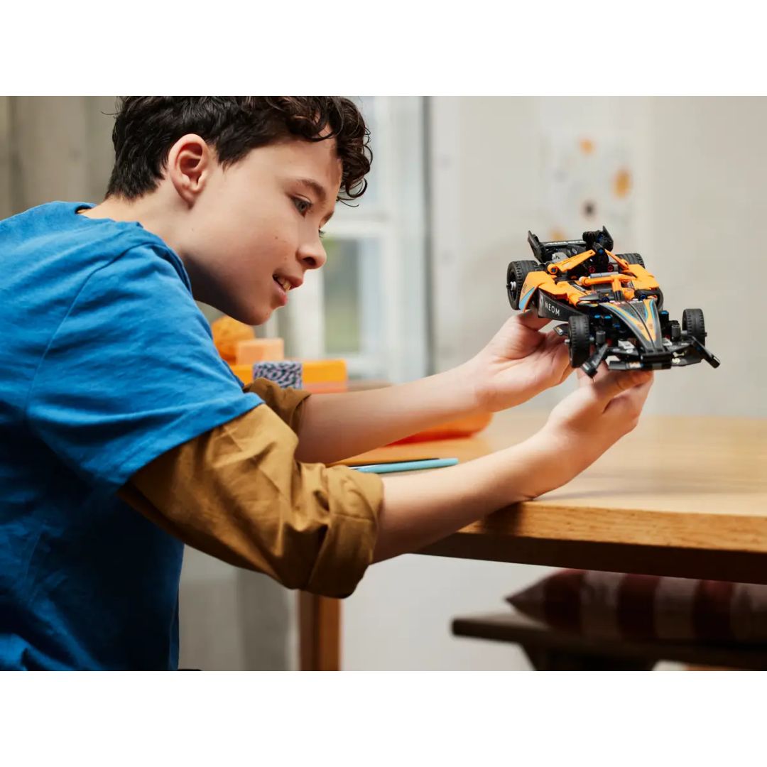 NEOM MCLAREN FORMULA E RACE CAR -Lego - India - www.superherotoystore.com
