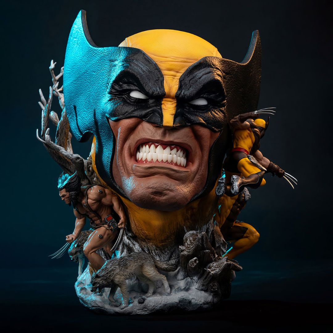 Wolverine Deluxe Edition Fine Art Bust Statue By Pcs Collectibles