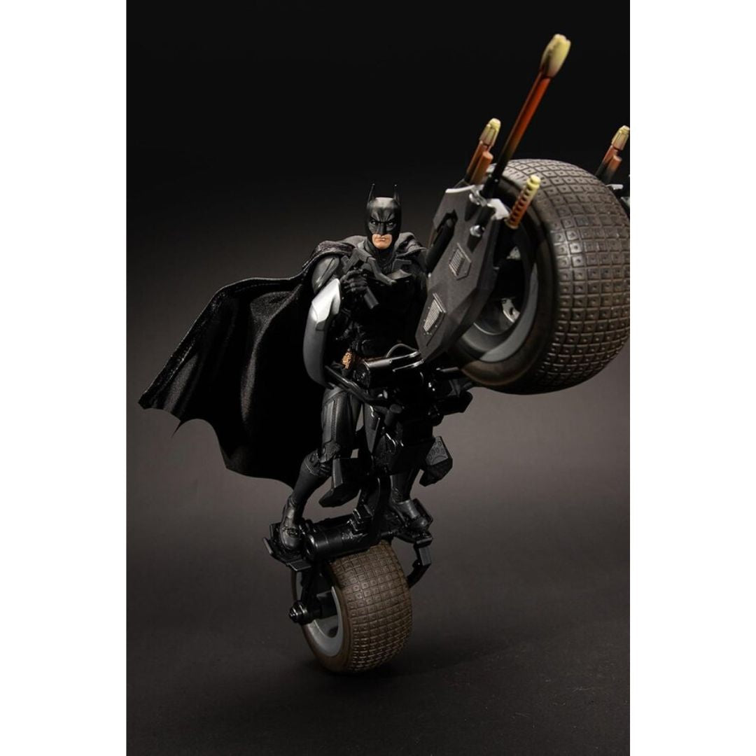 Batpod With Batman (The Dark Knight) DC Multiverse By Mcfarlane Toys -McFarlane Toys - India - www.superherotoystore.com