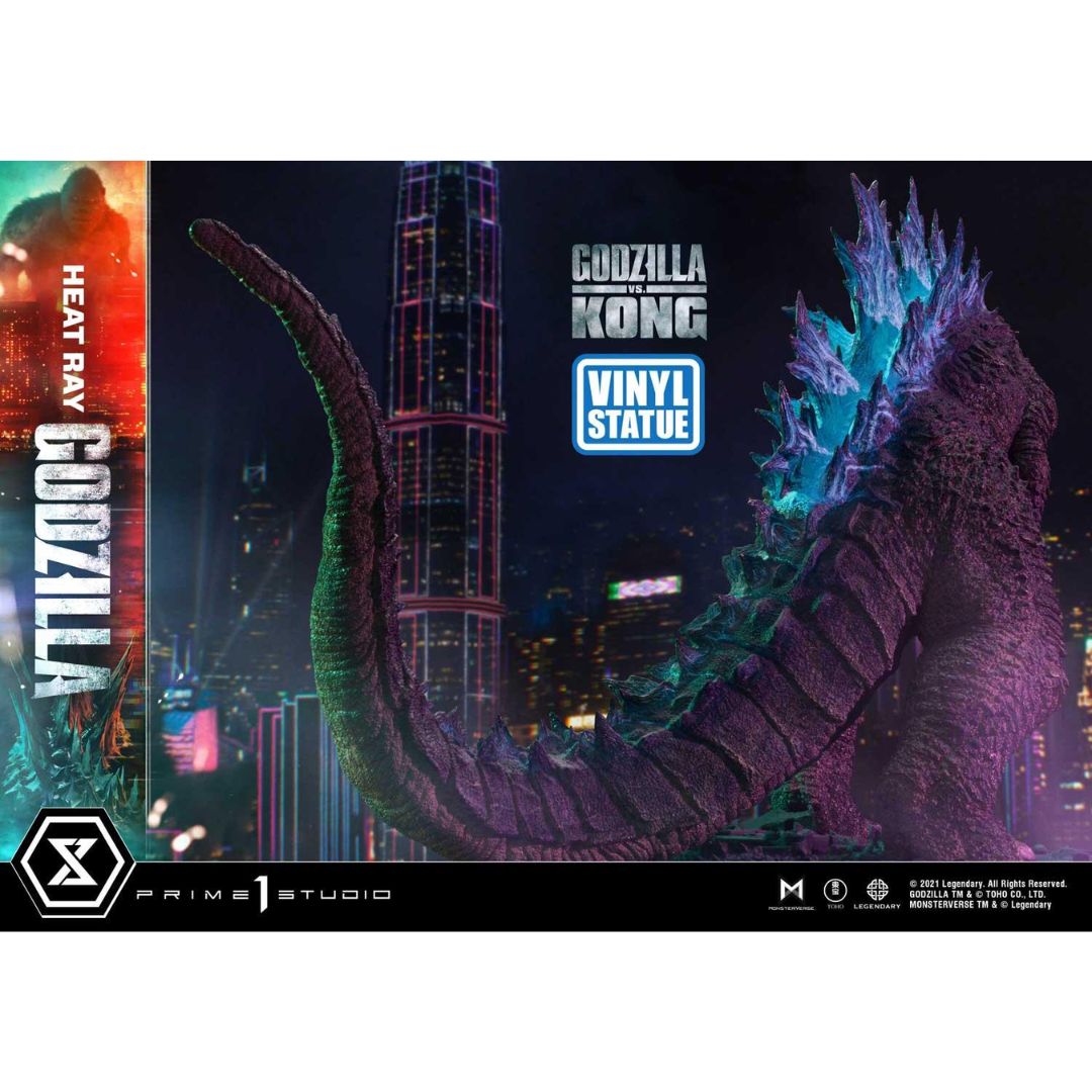 Godzilla Vs Kong Heat Ray Godzilla Vinyl Statue By Prime 1 Studios -Prime 1 Studio - India - www.superherotoystore.com