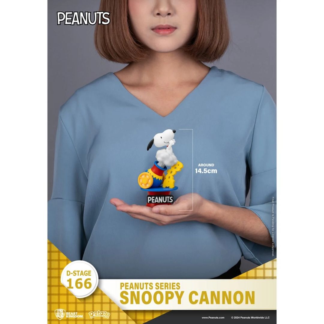 Peanuts Snoopy Cannon D-Stage Statue By Beast Kingdom -Beast Kingdom - India - www.superherotoystore.com