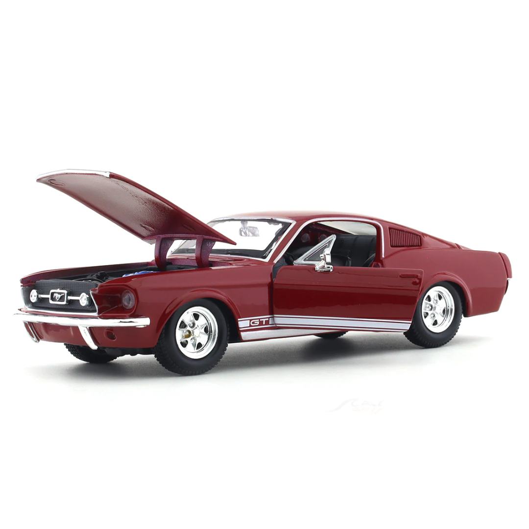 Red 1967 Ford Mustang GT 1:24 Scale Die-Cast Car by Maisto -Maisto - India - www.superherotoystore.com