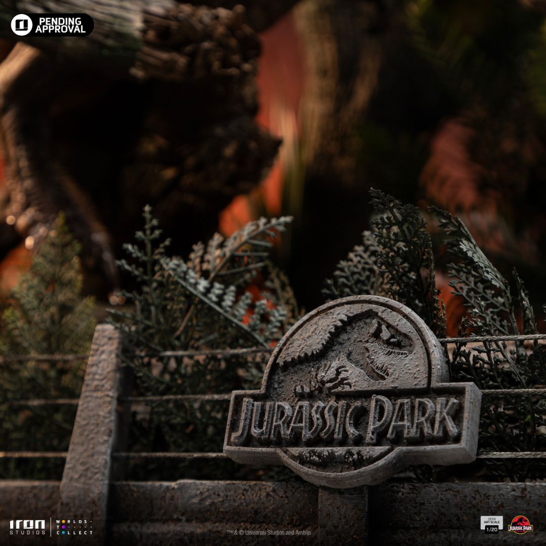 T-Rex Chase Demi Art Statue By Iron Studios -Iron Studios - India - www.superherotoystore.com