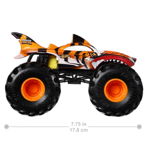 1:24 Brown Tiger Shark Scale Die-Cast Monster Truck by Hot Wheels -Hot Wheels - India - www.superherotoystore.com