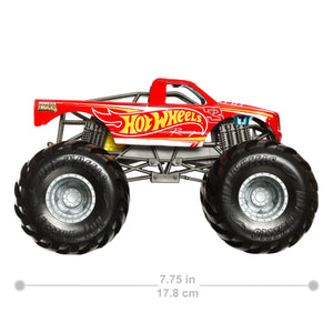 Red 1:24 Scale Die-Cast Monster Truck by Hot Wheels -Hot Wheels - India - www.superherotoystore.com