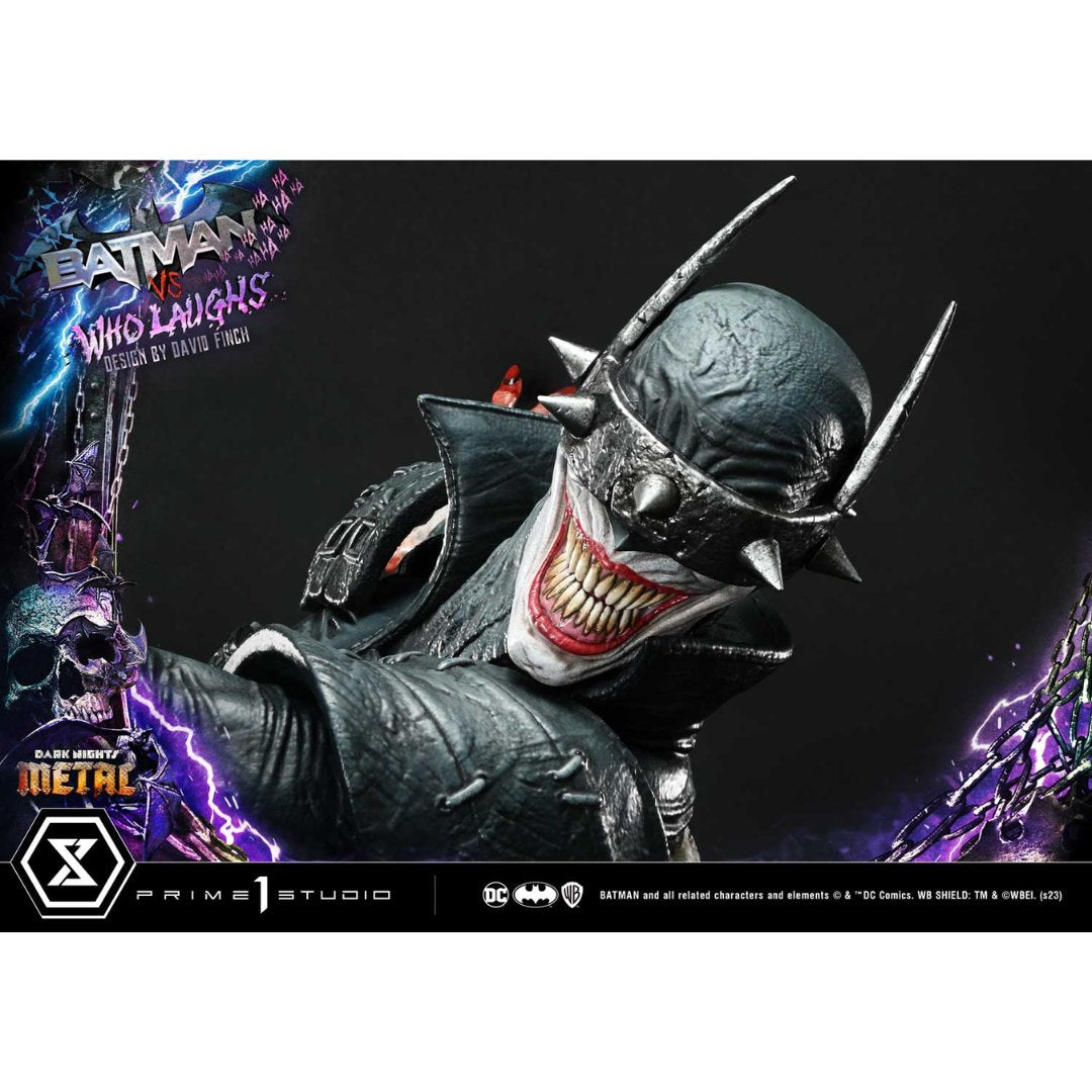 Dark Nights: Metal (Comics) Batman versus Batman Who Laughs statue (Design by David Finch) by Prime1 Studios -Prime 1 Studio - India - www.superherotoystore.com
