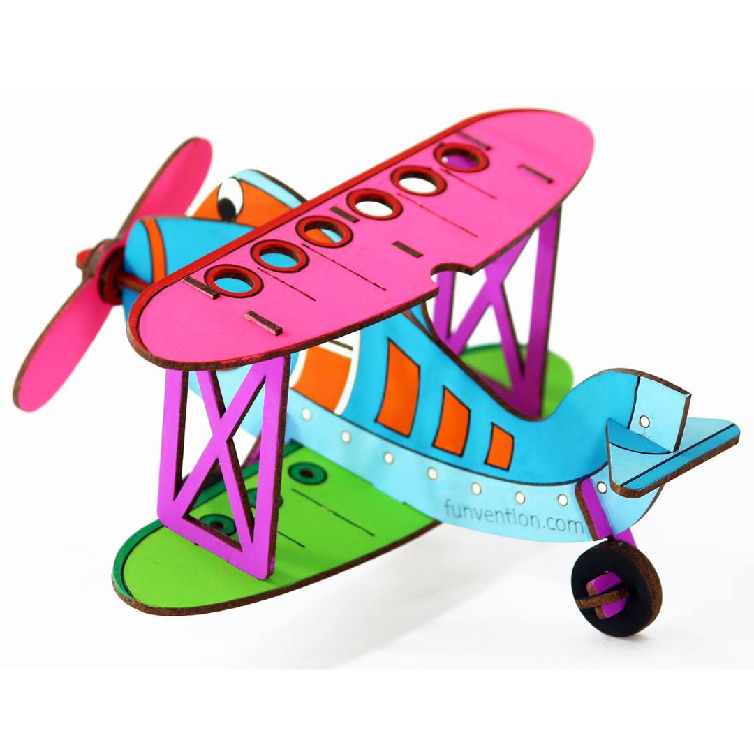 3D Coloring Model - Bi-Plane -Funvention - India - www.superherotoystore.com