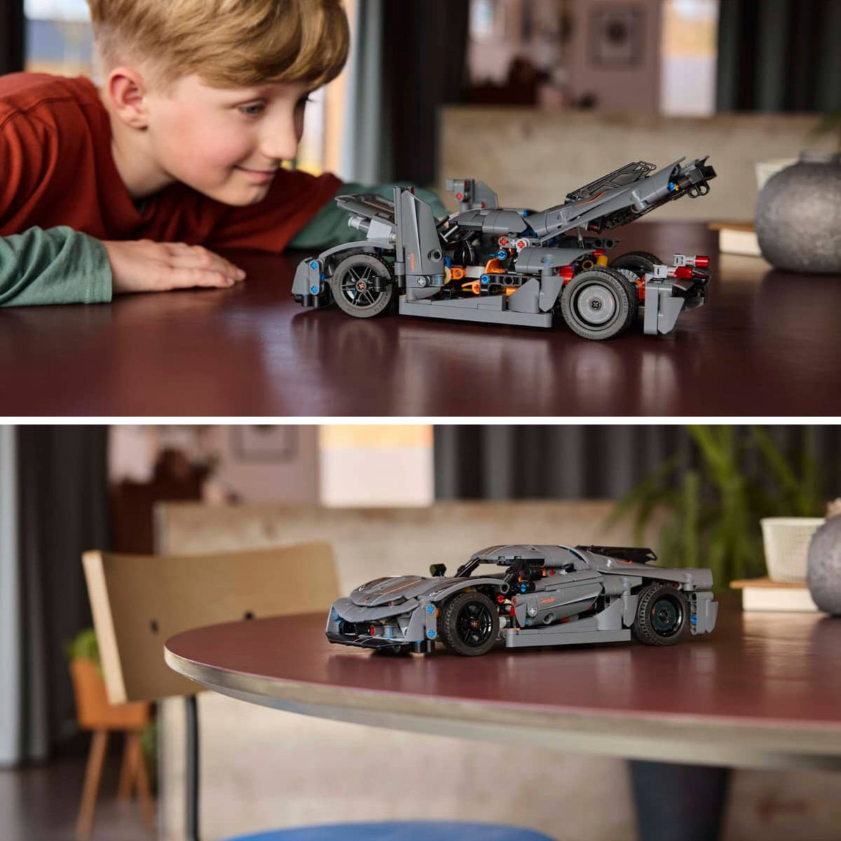 Koenigsegg Jesko Absolut Grey Hypercar By Lego -Lego - India - www.superherotoystore.com