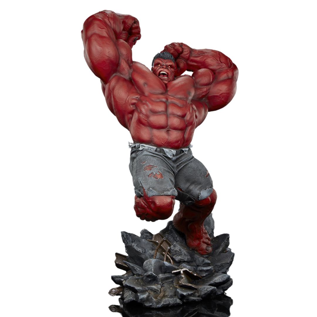 Red Hulk: Thunderbolt Ross Premium Statue Figure by Sideshow Collectibles -Sideshow Collectibles - India - www.superherotoystore.com