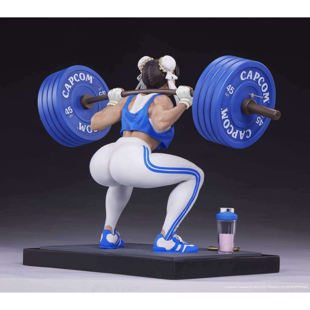 Chun-Li: Powerlifting Statue by PCS Collectibles -PCS Studios - India - www.superherotoystore.com