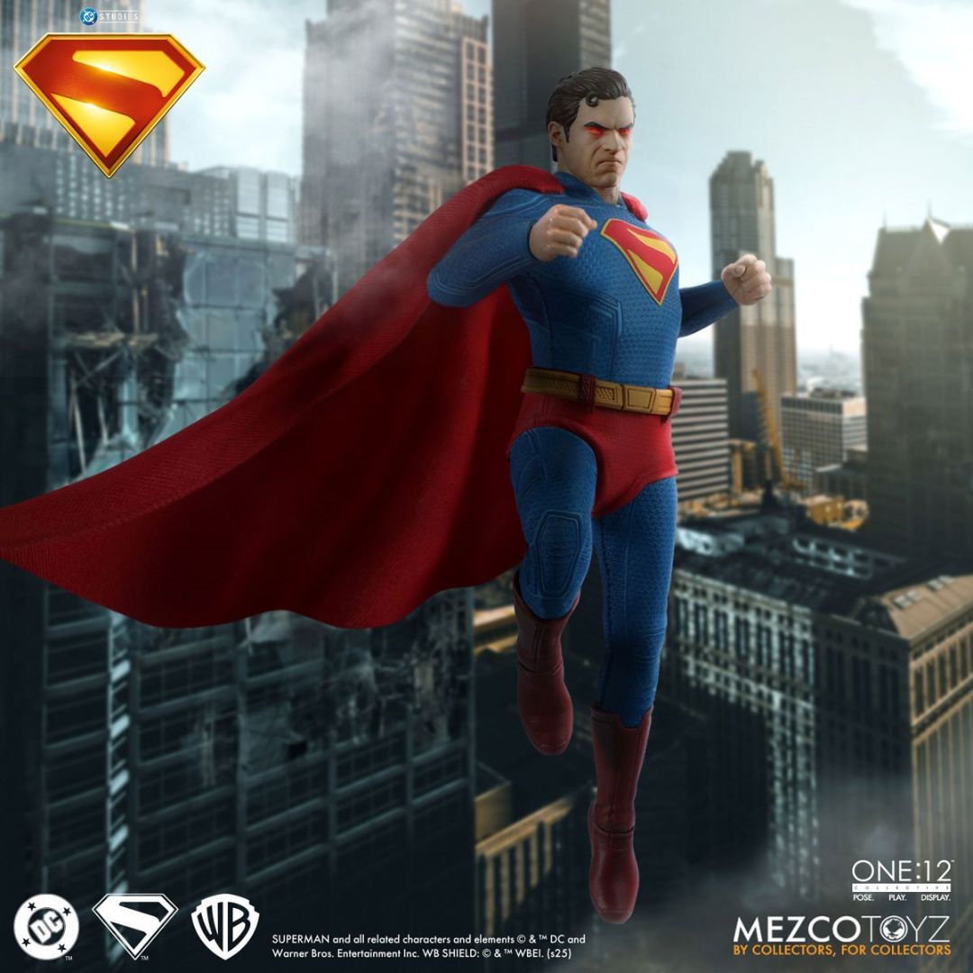 Superman 2025 Movie Version Superman And Little Krypton One:12 By Mezco Toys -Mezco Toys - India - www.superherotoystore.com