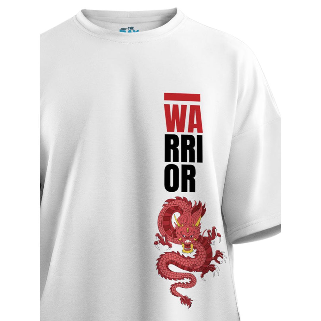 Warrior Women's Mandala Design Oversized T-Shirt -The Bay Store X The Doodleist - India - www.superherotoystore.com