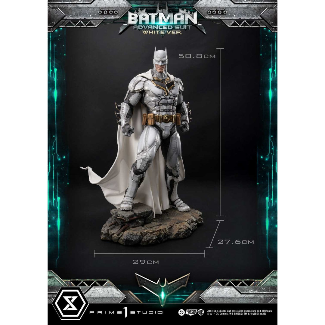 Justice League (Comics) Batman Advanced Suit White Version Statue By Prime1 Studios