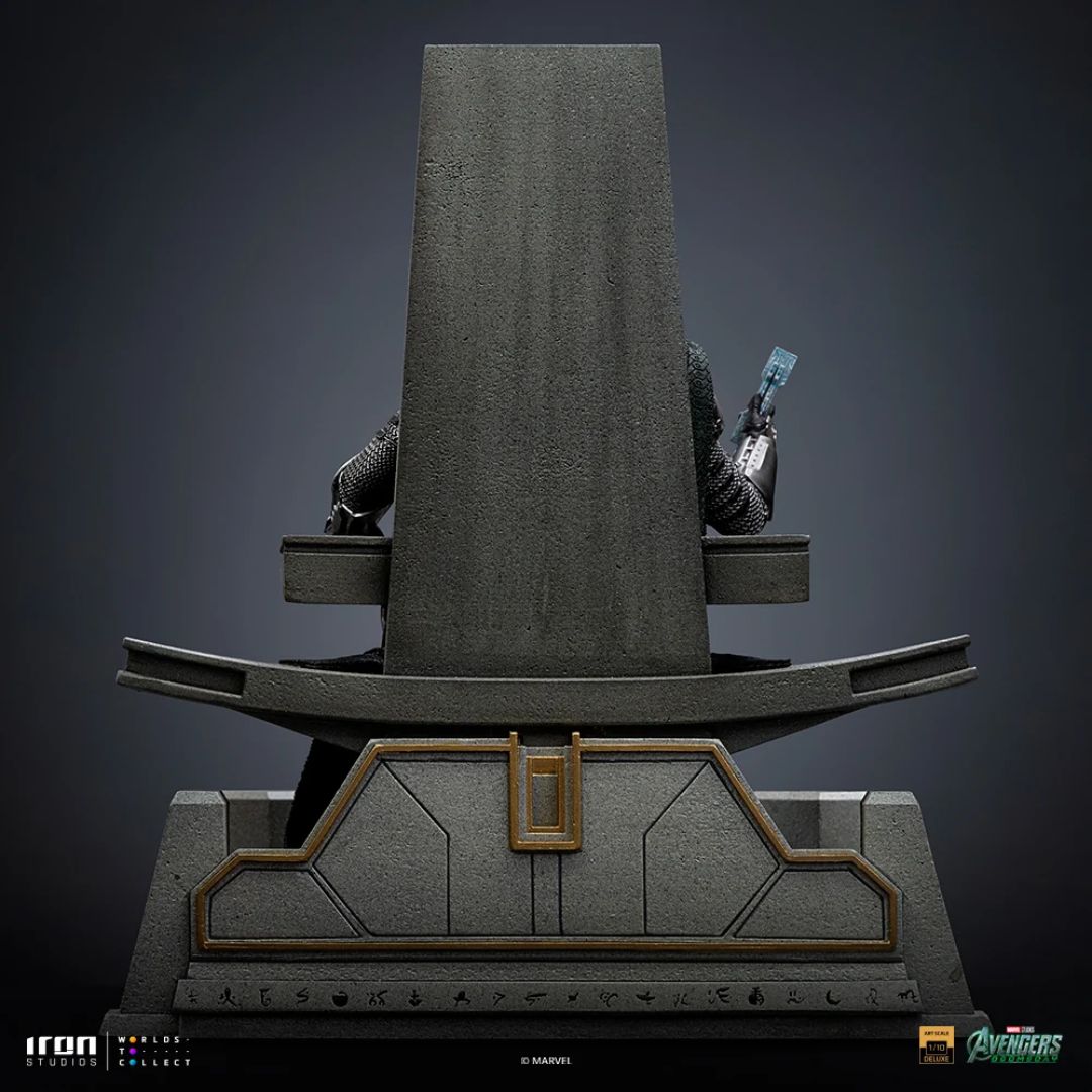 Avengers: Doomsday Doctor Doom On Throne Statue By Iron Studios