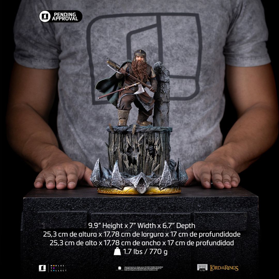 The Lord Of The Rings Gimli Unleashed Art Statue By Iron Studios -Iron Studios - India - www.superherotoystore.com