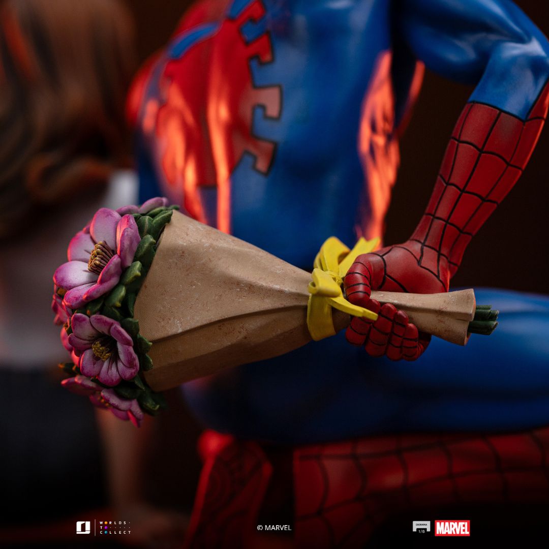 Spider-Man: The Animated Series – Spider-Man And Mary Jane Deluxe Art Statue By Iron Studios -Iron Studios - India - www.superherotoystore.com