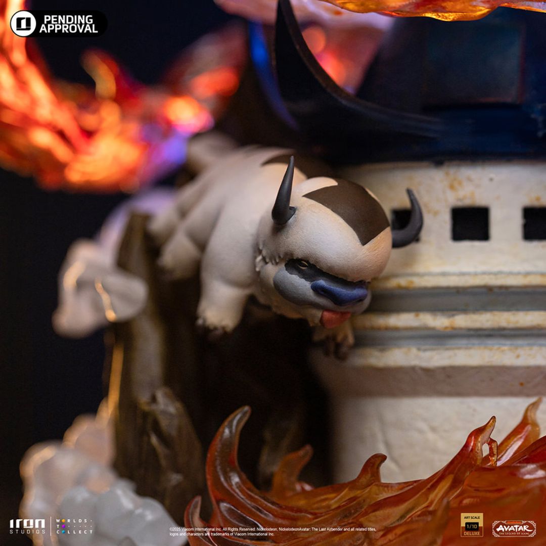 Aang Avatar Statue By Iron Studios