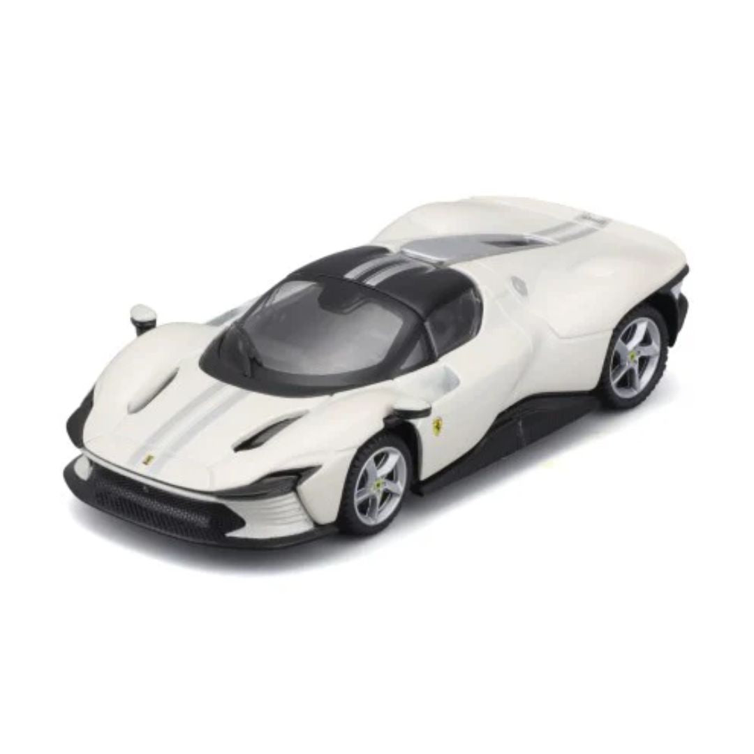 White Ferrari Daytona SP3 1:43 Scale Die-Cast car by Bburago -Bburago - India - www.superherotoystore.com