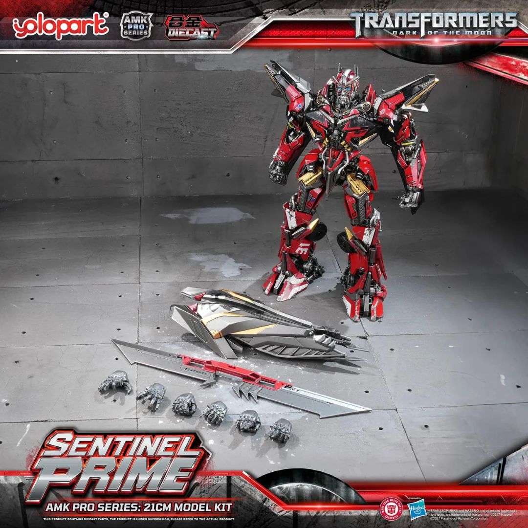 Transformers: Dark Of The Moon: Amk Pro Series Sentinel Prime Collection Edition Model Kit By Yolo Park