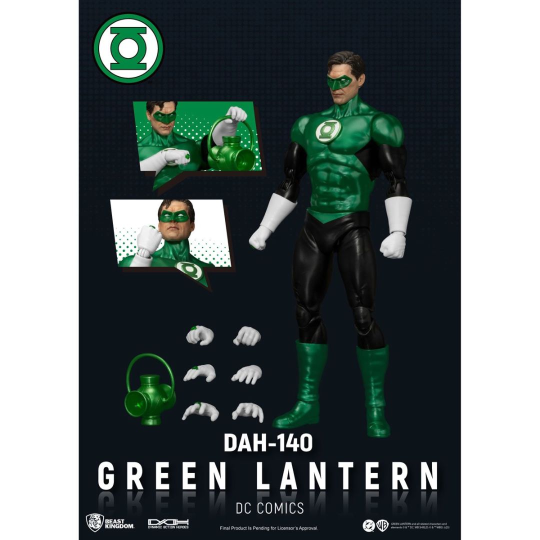 Dc Green Lantern Dynamic 8-Ction Heroes Action Figure By Beast Kingdom -Beast Kingdom - India - www.superherotoystore.com