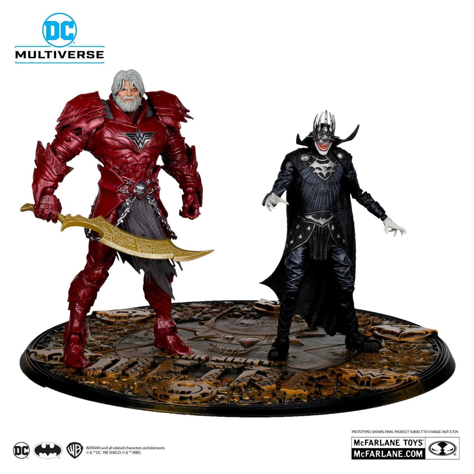 Batman Who Laughs #4 (Knight Armor) & Merciless (Dark Multiverse) Action Figure By Mcfarlane Toys -McFarlane Toys - India - www.superherotoystore.com
