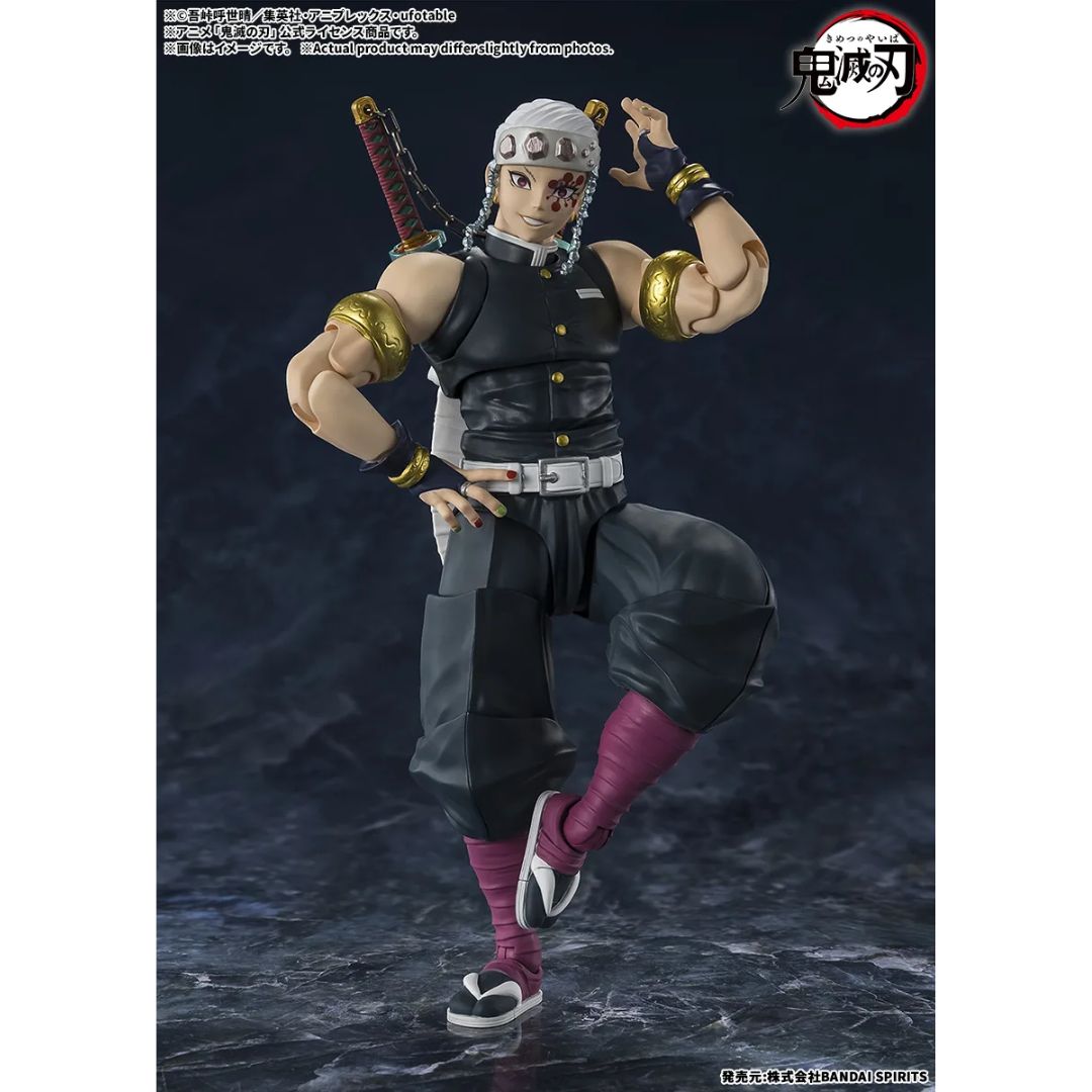 Demon Slayer Tengen Uzui S.H.Figuarts Action Figure By Tamashii Nations