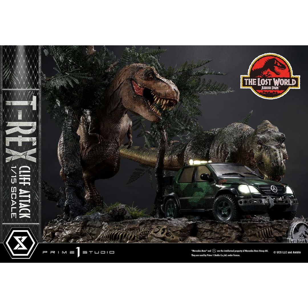 T-Rex Cliff Attack (Bonus Version) Statue By Prime1 Studios -Prime 1 Studio - India - www.superherotoystore.com