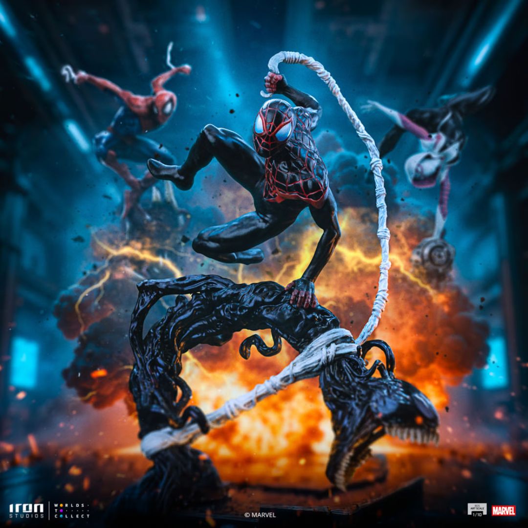Miles Morales Bds Art Statue By Iron Studios -Iron Studios - India - www.superherotoystore.com