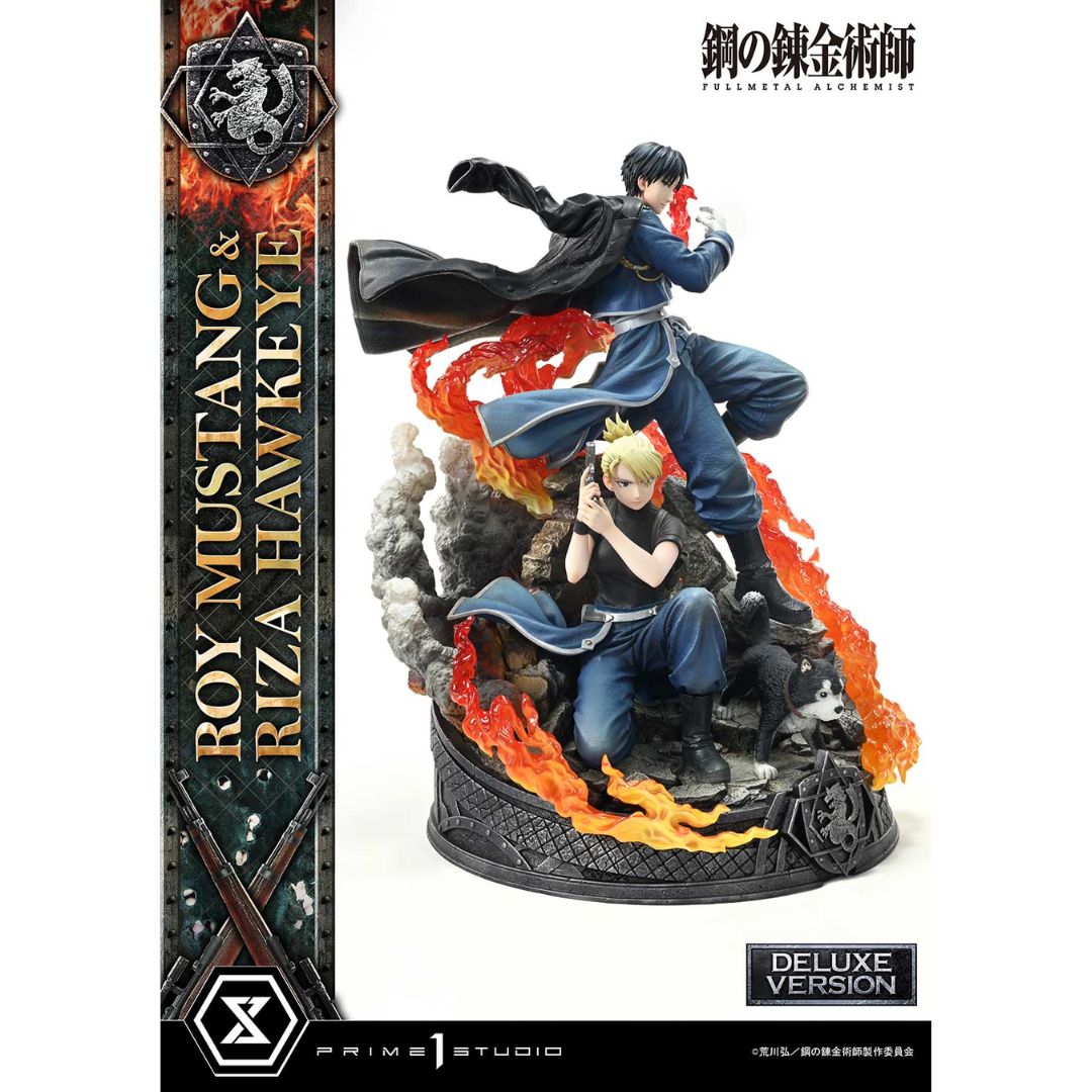 Fullmetal Alchemist Roy Mustang & Riza Hawkeye Statue Dx Bonus Version By Prime1 Studios -Prime 1 Studio - India - www.superherotoystore.com
