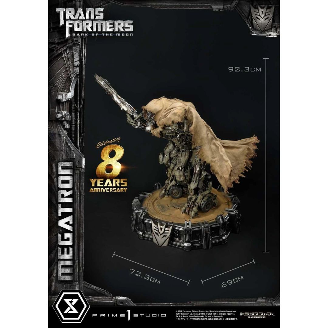 Transformers: Dark Of The Moon (Film) Megatron Ex Bonus Version Statue By Prime1 Studios -Prime 1 Studio - India - www.superherotoystore.com