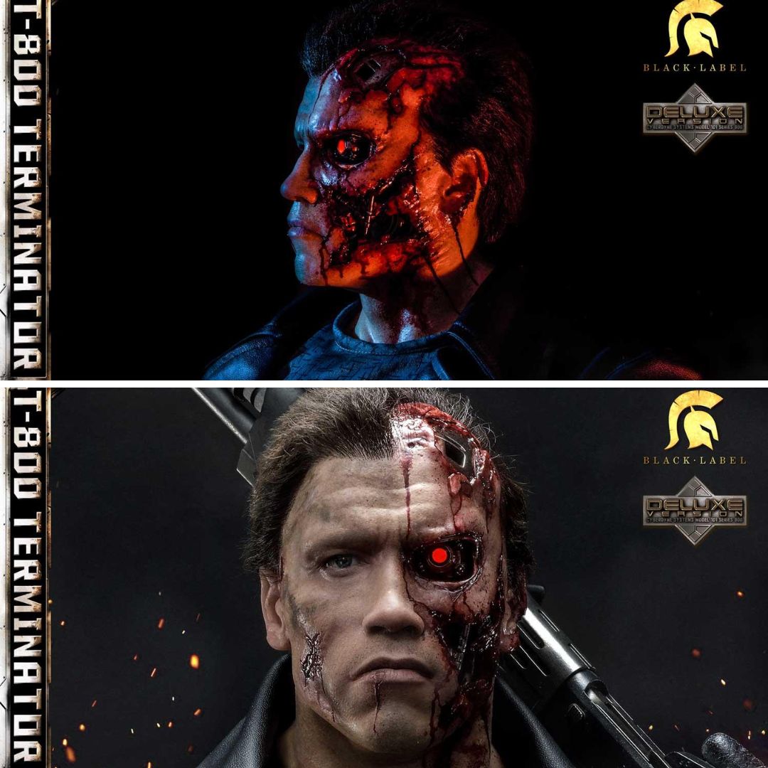 High Definition Museum Masterline Black Label The Terminator (Film) T-800 Terminator Deluxe Version Statue By Prime1 Studios