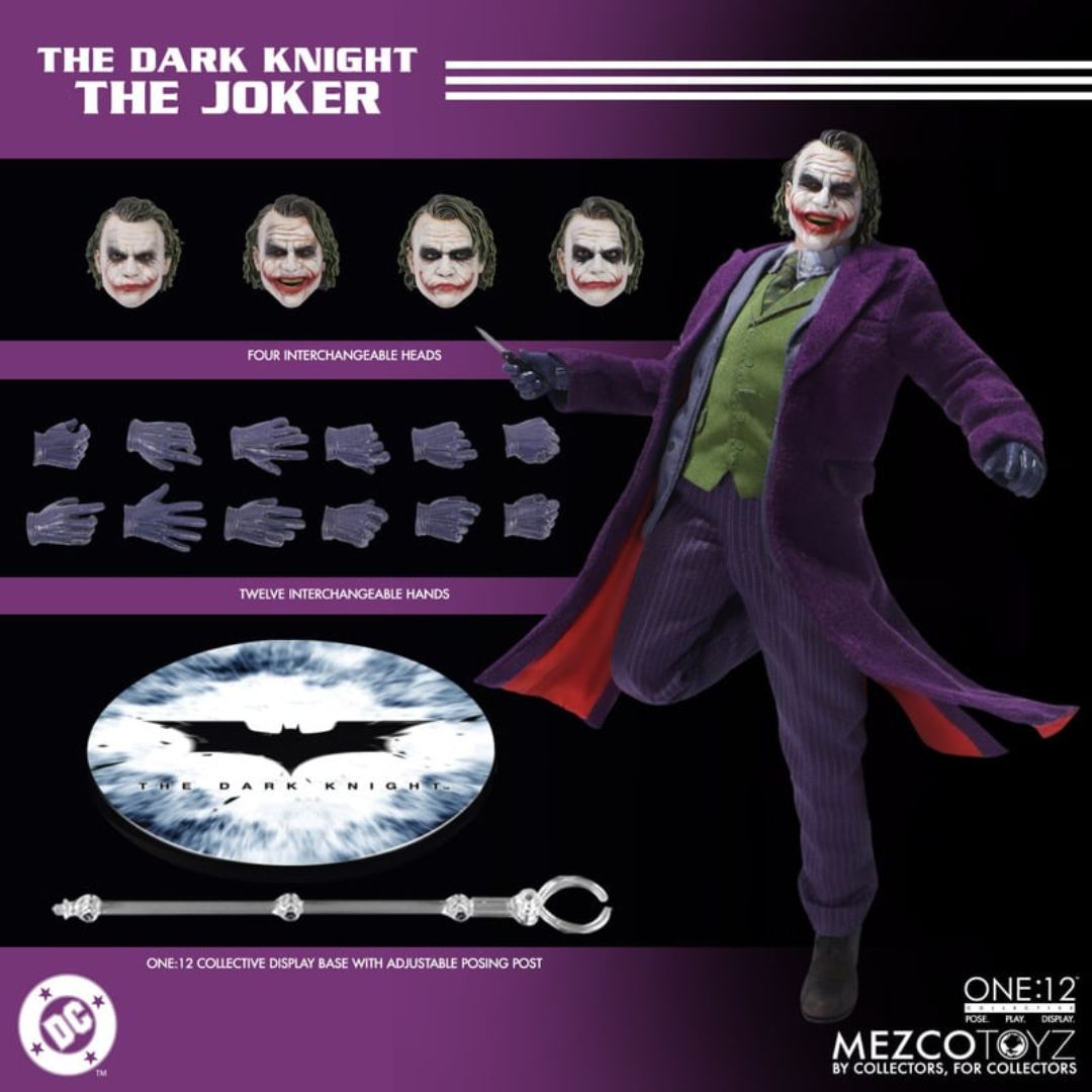 The Dark Knight Joker Figure By Mezco Toys -Mezco Toys - India - www.superherotoystore.com