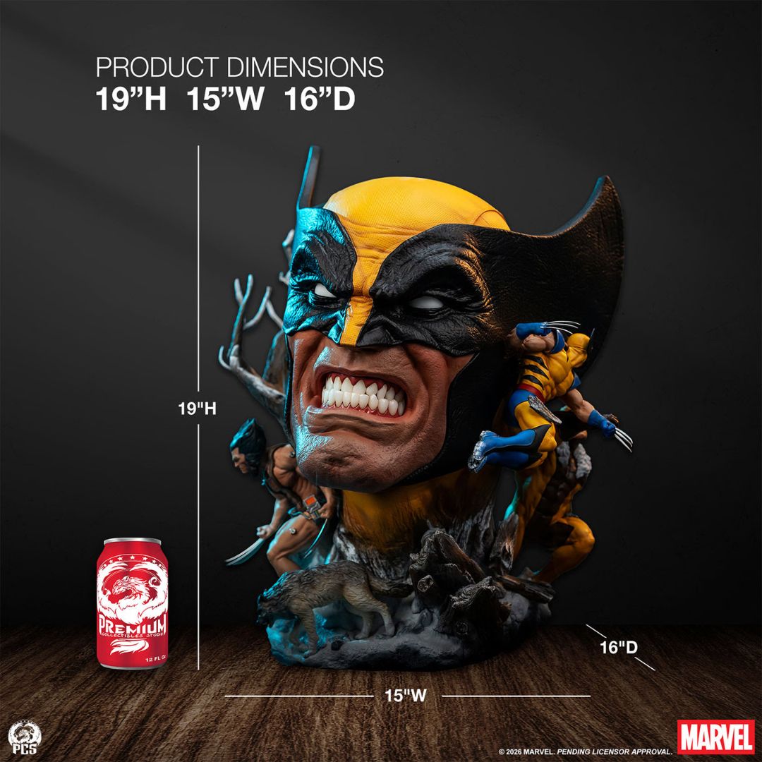 Wolverine Fine Art Bust Statue By Pcs Collectibles