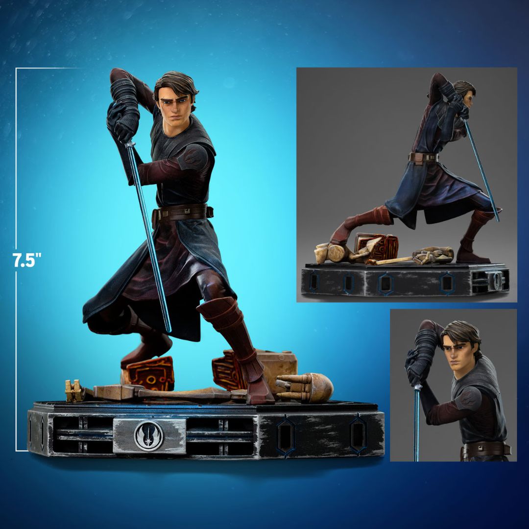 Anakin Skywalker Clone Wars Statue By Iron Studios -Iron Studios - India - www.superherotoystore.com