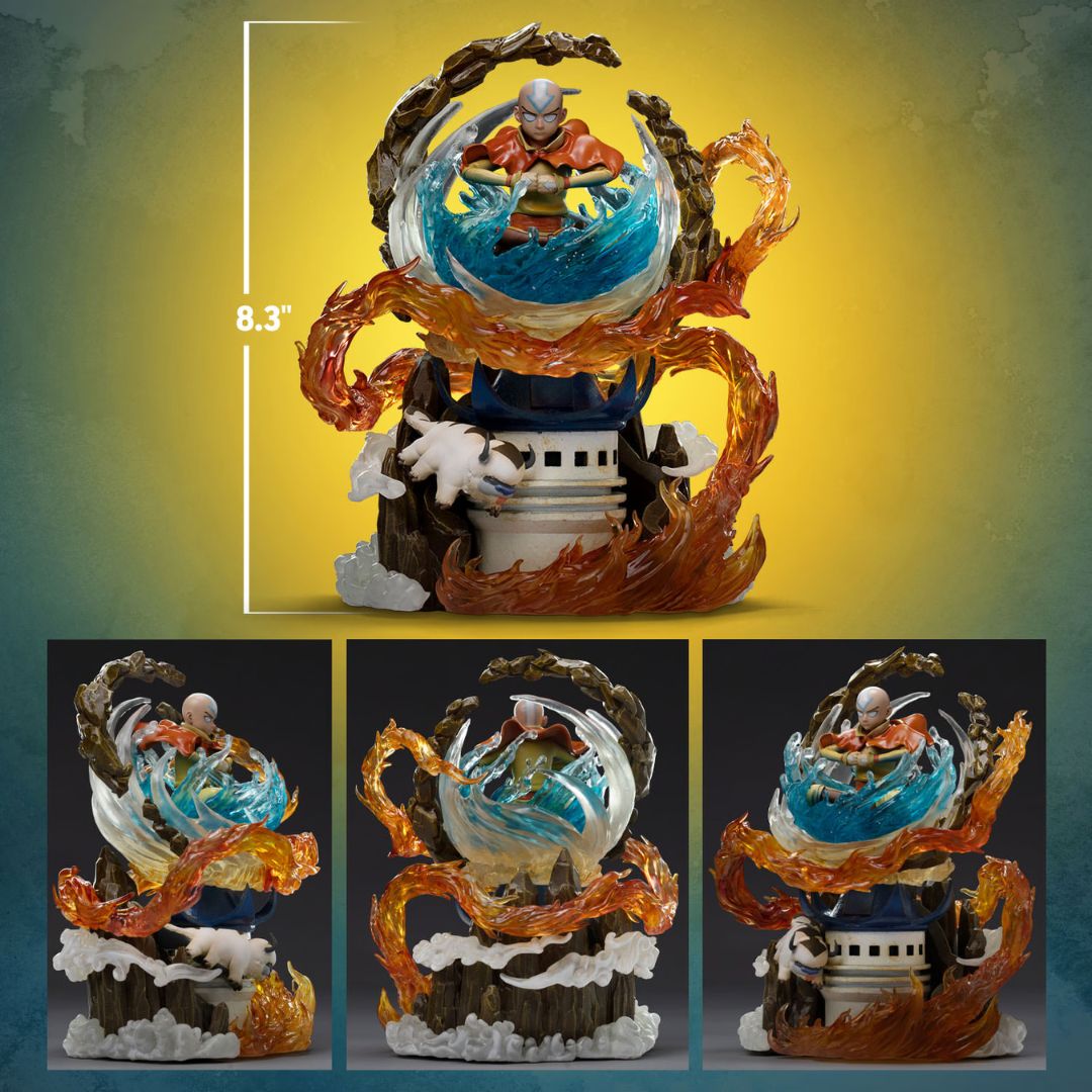 Aang Avatar Statue By Iron Studios