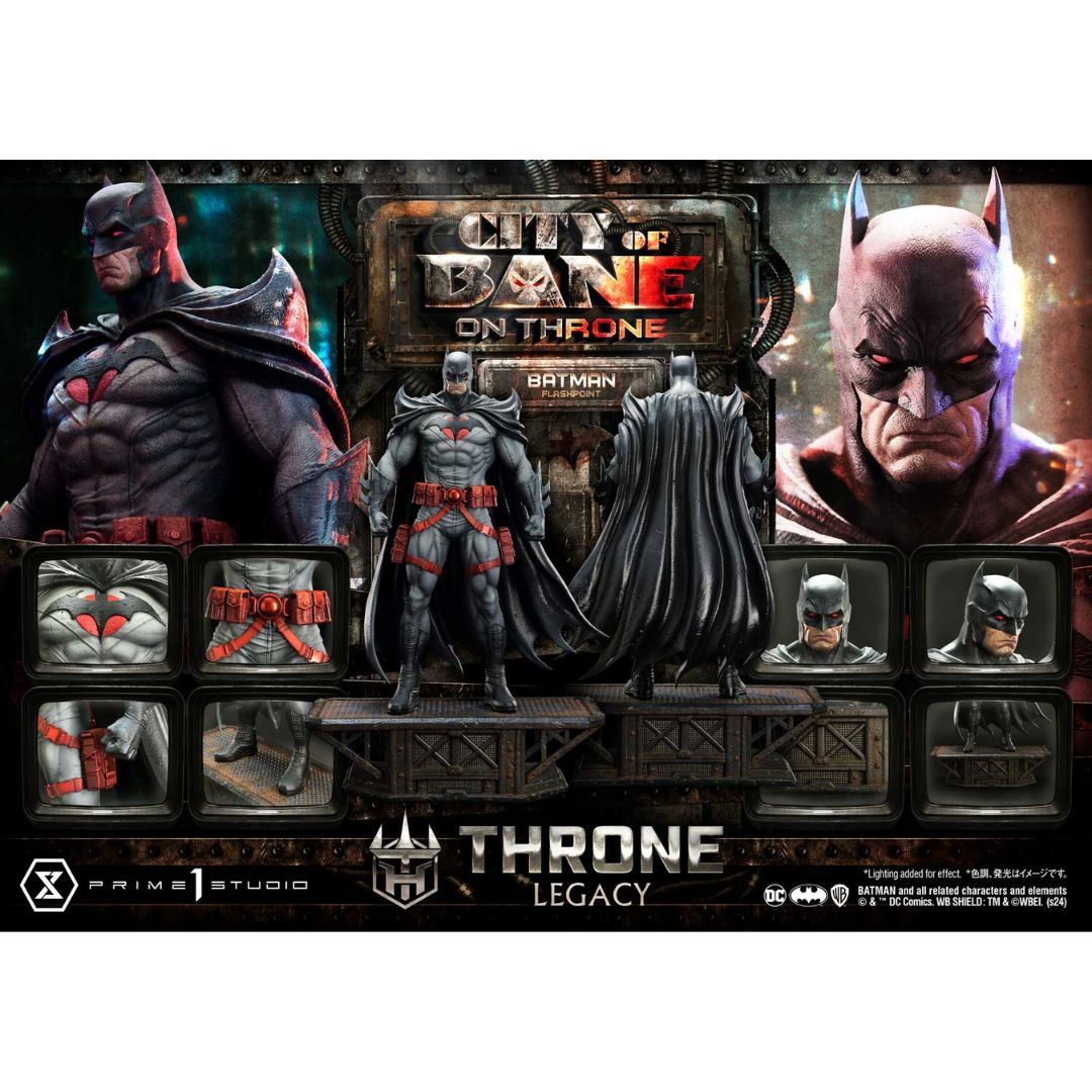 Batman (Comics) City of Bane Flashpoint Batman Statue (Concept design by Carlos D'Anda) Bonus Version by Prime1 Studios -Prime 1 Studio - India - www.superherotoystore.com