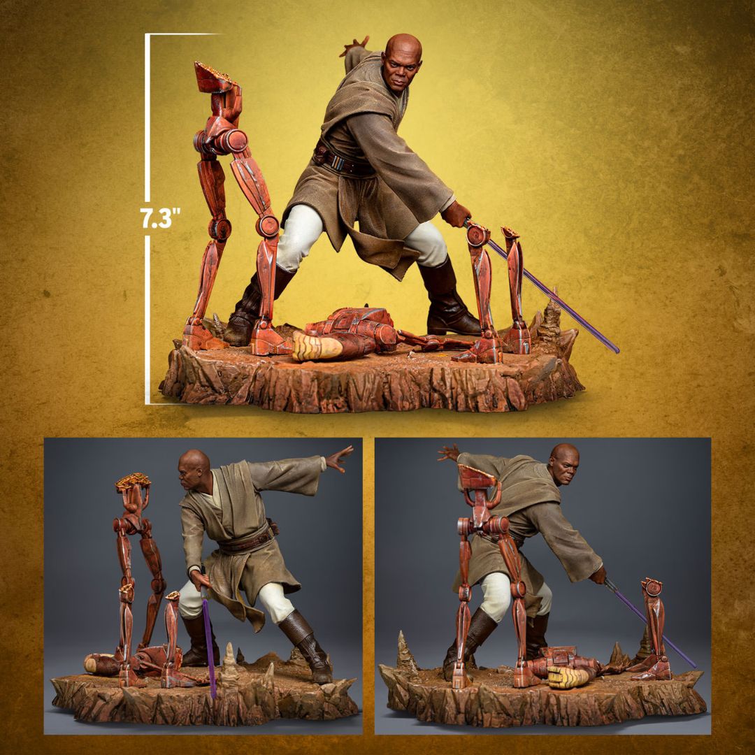 Star Wars Mace Windu Statue By Iron Studios -Iron Studios - India - www.superherotoystore.com