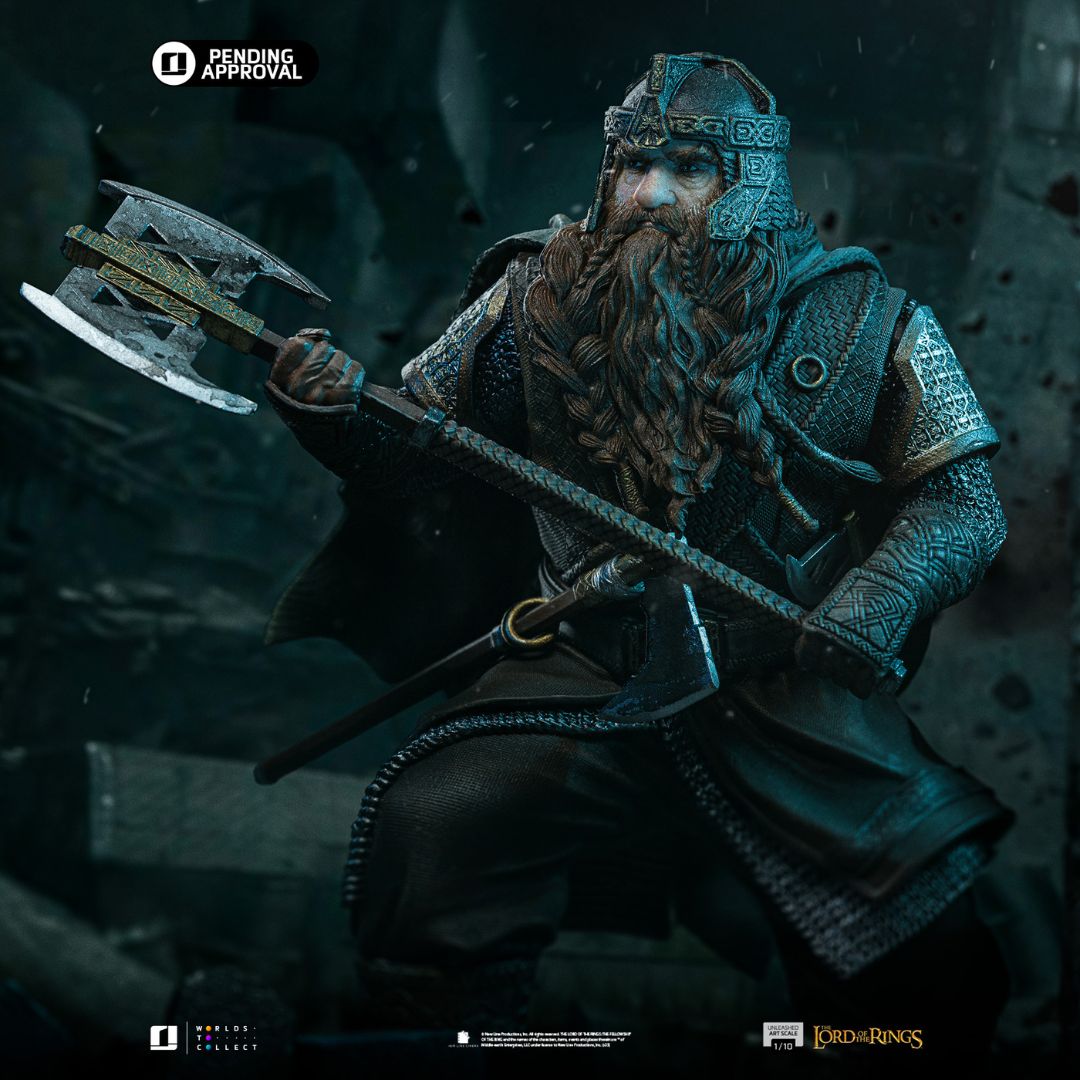 The Lord Of The Rings Gimli Unleashed Art Statue By Iron Studios -Iron Studios - India - www.superherotoystore.com