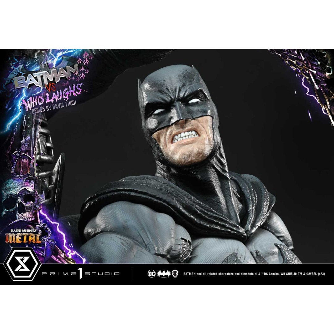 Dark Nights: Metal (Comics) Batman versus Batman Who Laughs statue (Design by David Finch) by Prime1 Studios -Prime 1 Studio - India - www.superherotoystore.com
